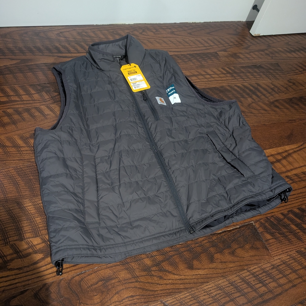 Carhartt Men's Gray Quilted Vest